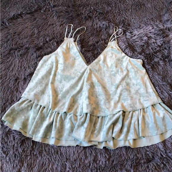 XS Romper & Velvet Peplum Tank Lot - Picture 5 of 16